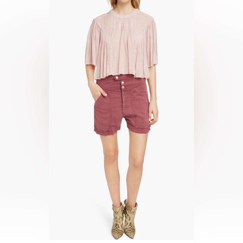 Isabel Marant Etoile Algar Embroidered Top. Pre-Owned.
